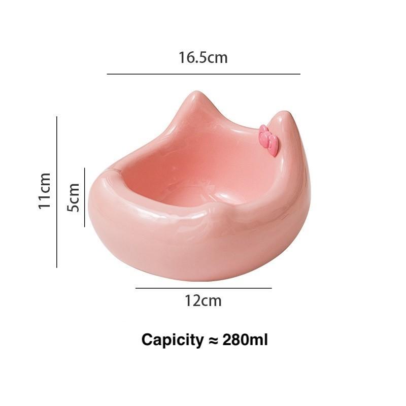 Cat Silhouette Ceramic Bowl – 4 Colours, 200 ml - Image 2