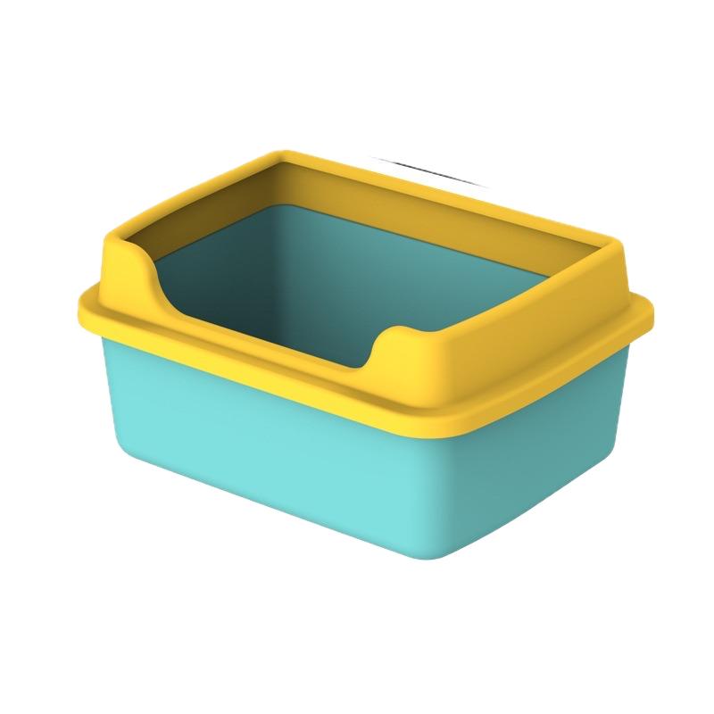 Extra Large Semi-Enclosed Cat Litter Box – 4 Colours