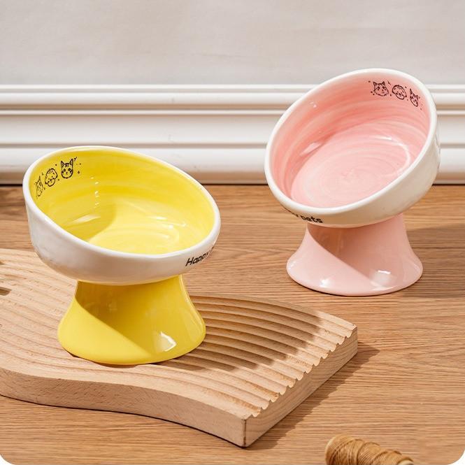 Ice Cream Ceramic Cat Bowl HP – 12 Options, 2 Heights - Image 12
