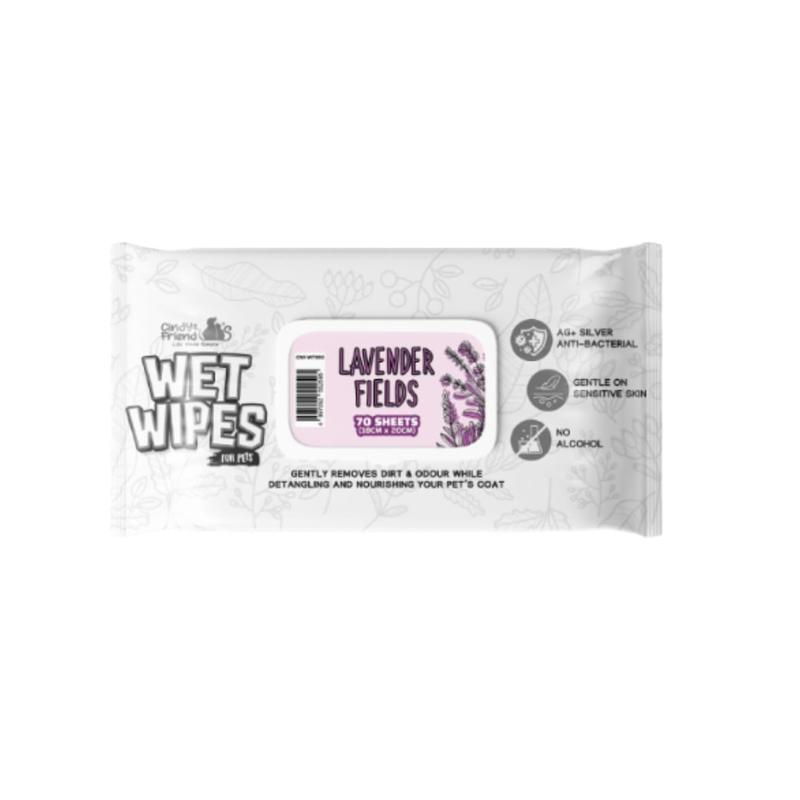 Scented Pet Wet Wipes – Lavender, Green Tea, Apple & Lemon