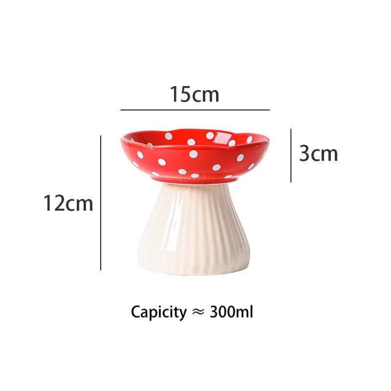 Large Mushroom Ceramic Cat Bowl – 2 Styles - Image 7