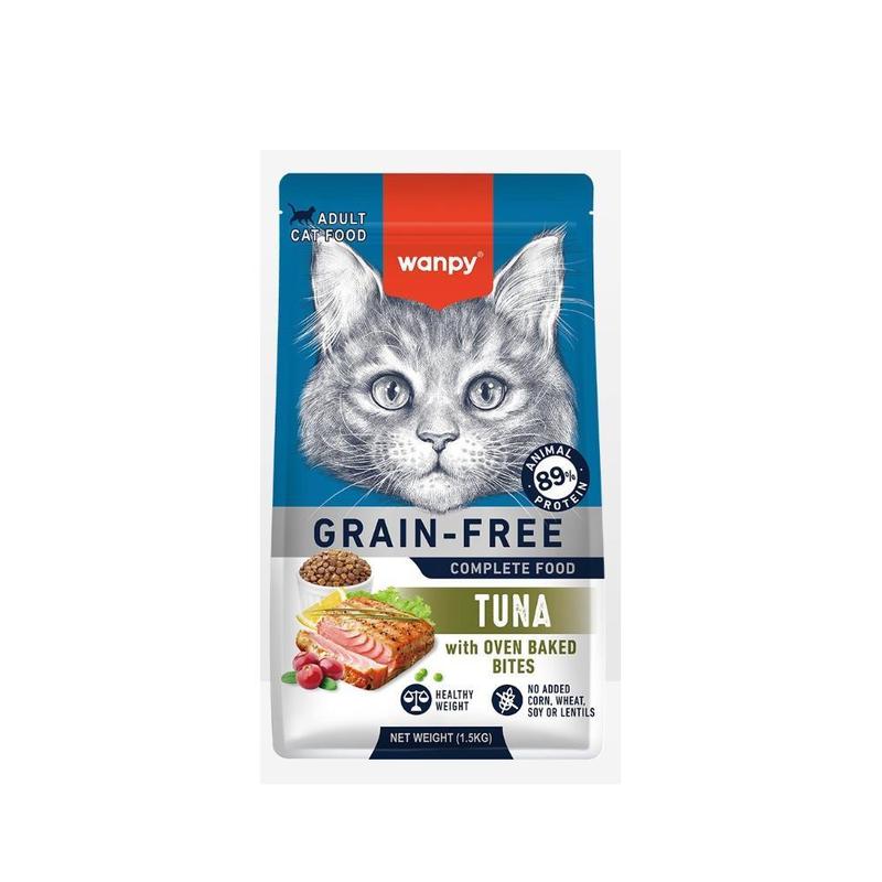 Makanan Kucing Bebas Bijirin Wanpy – 1.5kg & 8kg, 4 Resipi - Image 14