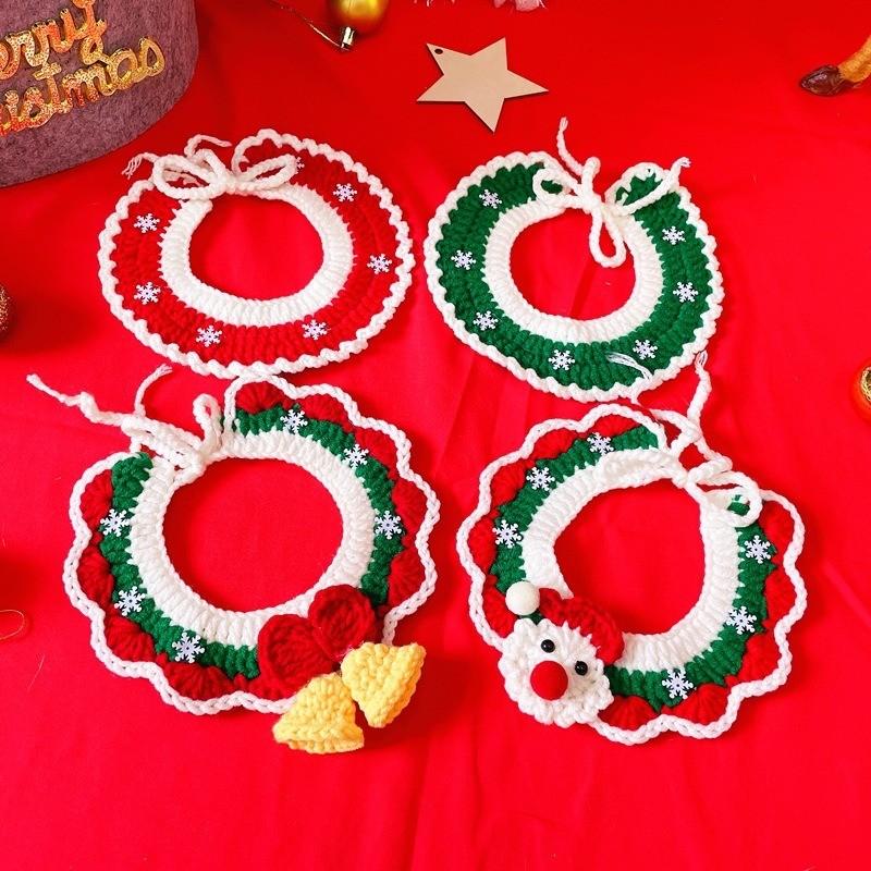 Kolar Haiwan Pom-Pom Krismas – 3 Reka Bentuk, 2 Saiz - Image 8