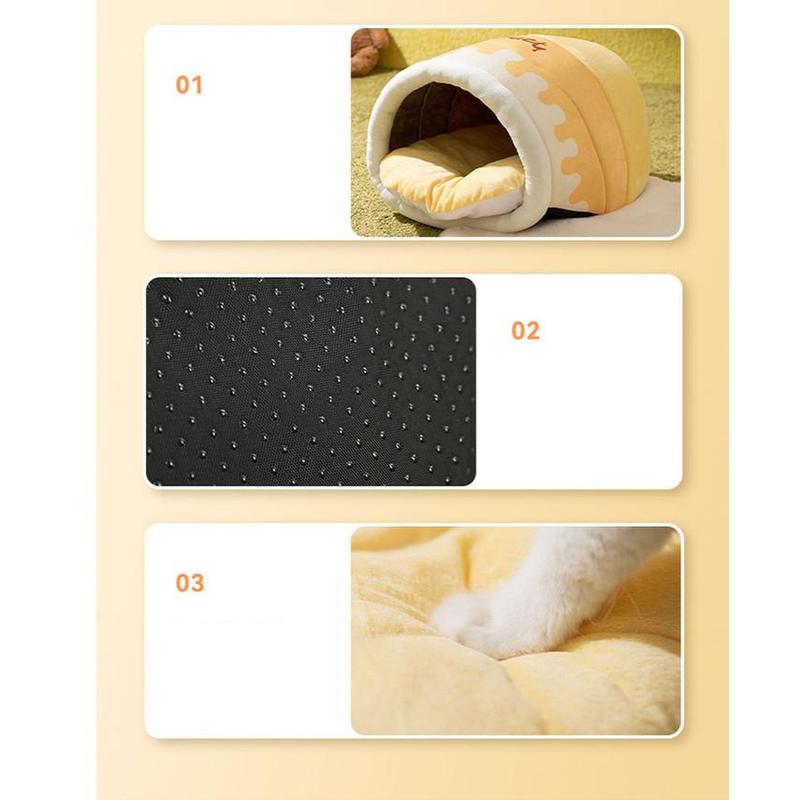 Bee Jar Cat Bed – Enclosed Windproof Winter House - Image 5