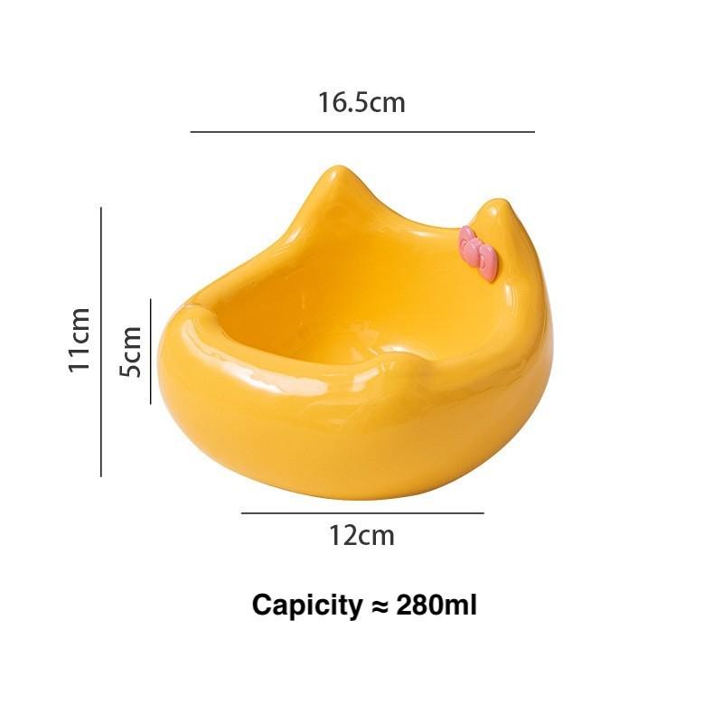 Cat Silhouette Ceramic Bowl – 4 Colours, 200 ml - Image 3