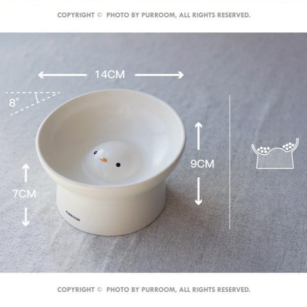PURROOM Chubby Chick Cat Bowl – Slanted Raised - Image 7