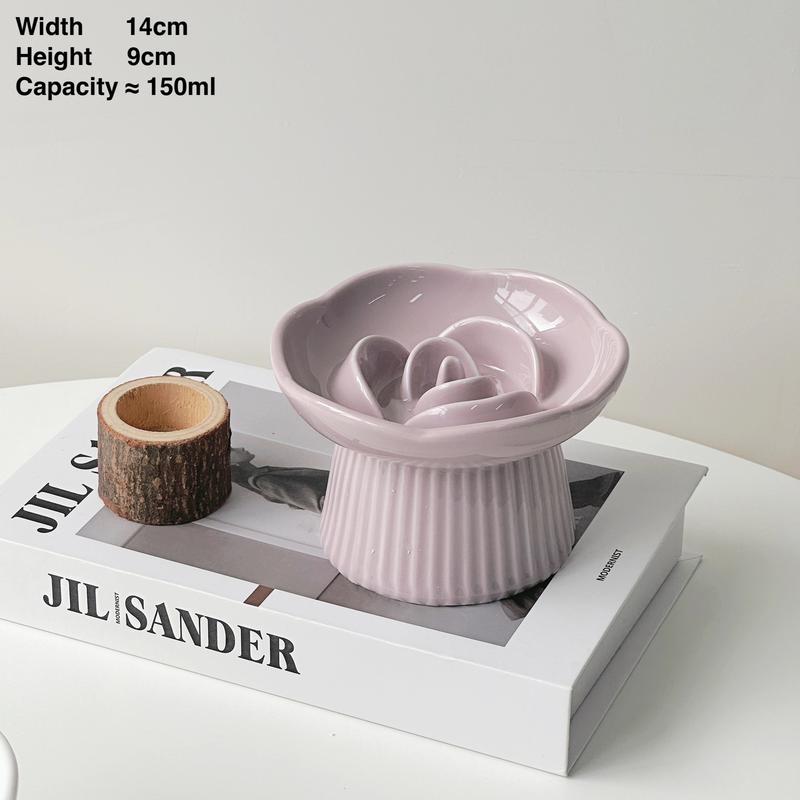 Scalloped Ceramic Cat Bowl S3 – 4 Colours - Image 2