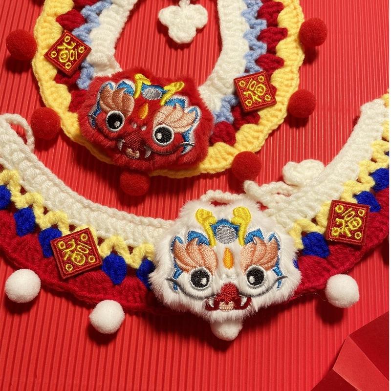 Kolar Haiwan Peliharaan Kait Tangan CNY – 11 Reka Bentuk, S & M - Image 10