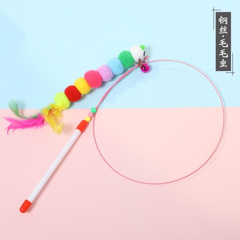 Cat Teaser Wand – Feather & Bell Lures, 15 Styles - Image 7