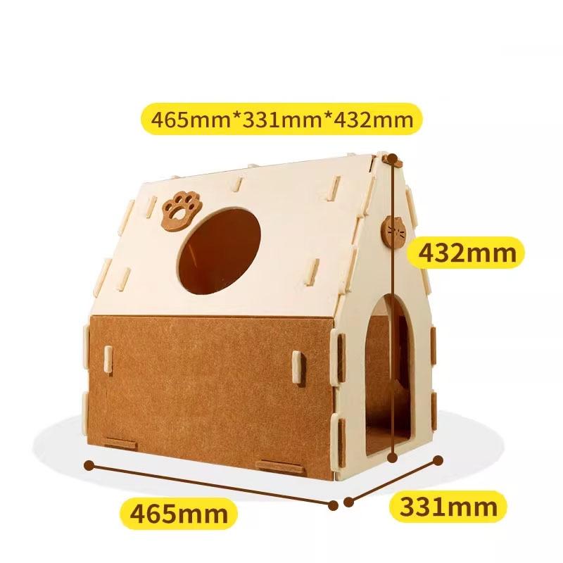 Rumah Kucing Felt – Bumbung-A & Pondok, 6 Reka Bentuk - Image 2