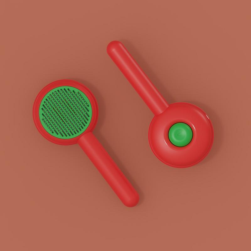 AIWO Hamburger Self-Cleaning Pet Comb – 4 Colours - Image 4