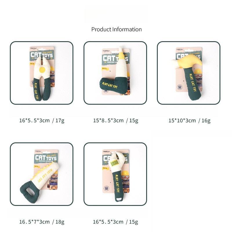 Catnip Tool Cat Toys – Hammer, Spanner & Saw Chews - Image 3