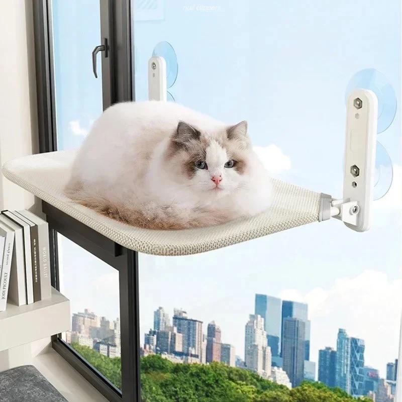 Cat Window Hammock – Suction Cup Sunbathing Perch Bed