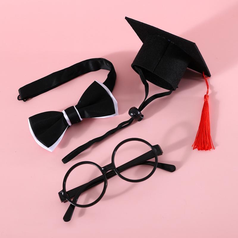 Graduation Cap Pet Hat – Red or Yellow Tassel - Image 6
