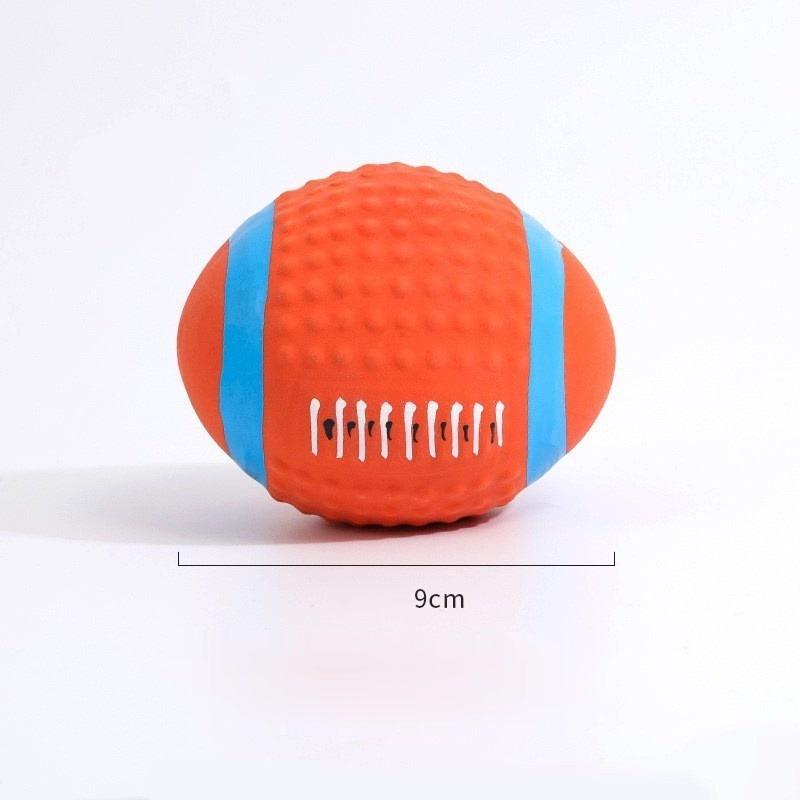 Latex Sports Ball Dog Toys – Football, Rugby & Volleyball - Image 6