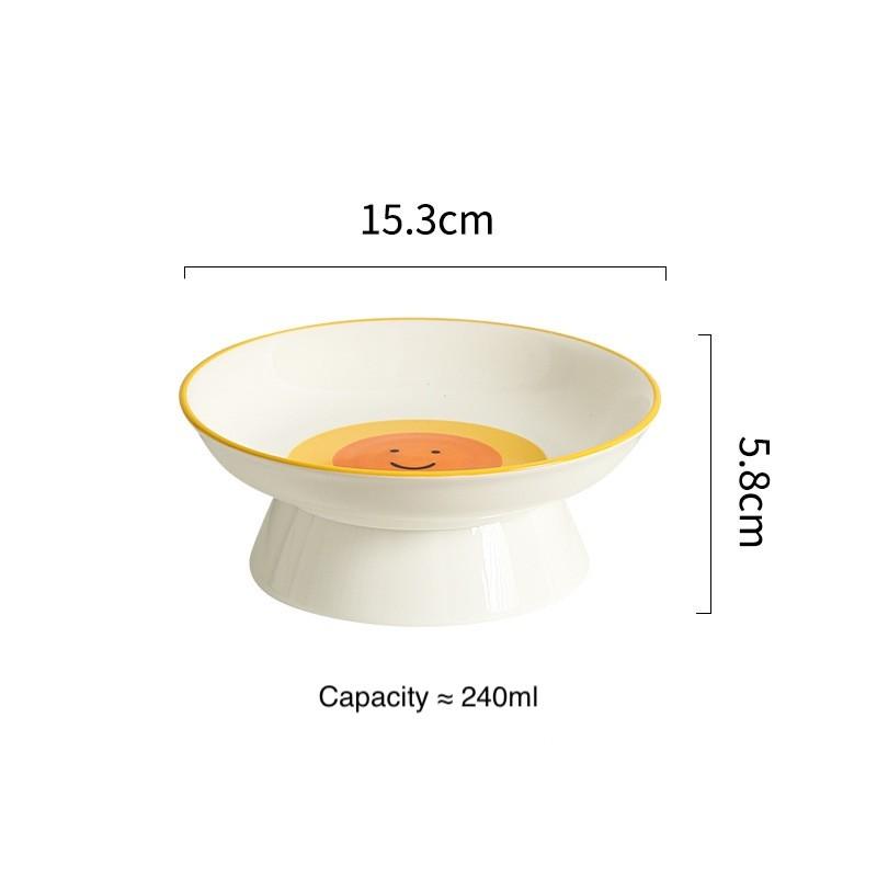 Smiley Sun Ceramic Cat Bowl – 5 Designs - Image 2