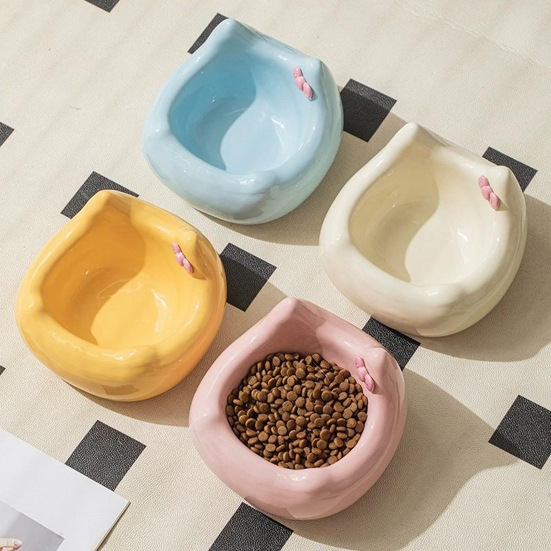 Cat Silhouette Ceramic Bowl – 4 Colours, 200 ml - Image 8