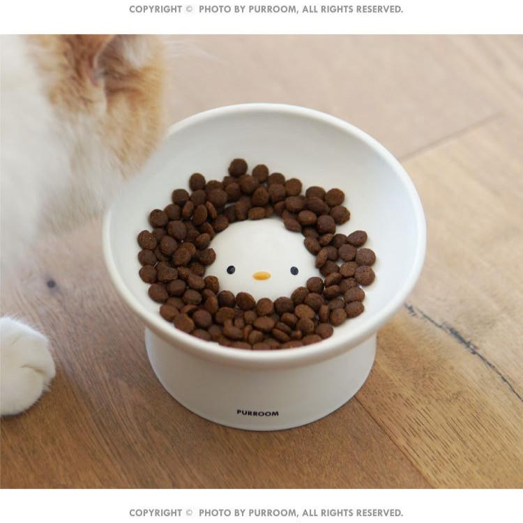 PURROOM Chubby Chick Cat Bowl – Slanted Raised - Image 8