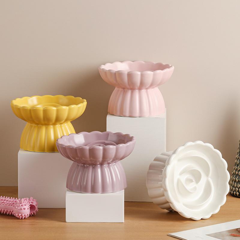 Scalloped Ceramic Cat Bowl S3 – 4 Colours - Image 5