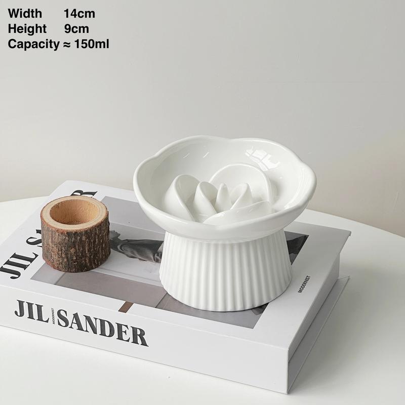 Scalloped Ceramic Cat Bowl S3 – 4 Colours - Image 3