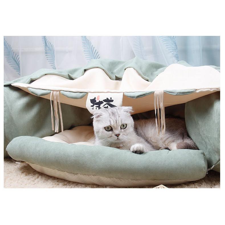 Matcha Cat Tunnel Bed – Foldable Café Series House - Image 8