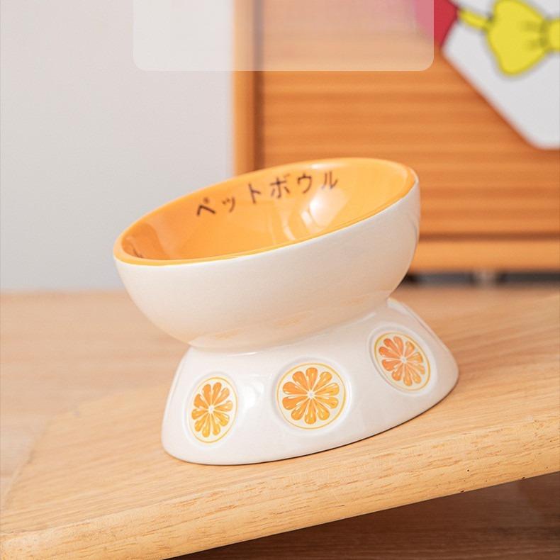 Apple Ceramic Cat Bowl – O & M Shapes, 3 Colours - Image 13