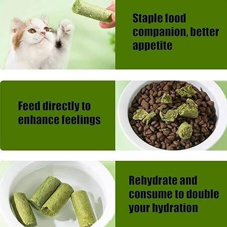 Freeze-Dried Cat Grass Sticks – Fish Oil or Vitamin - Image 10