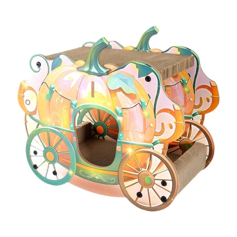 Pumpkin Carriage Cat Scratcher Bed – Double Layer - Image 8