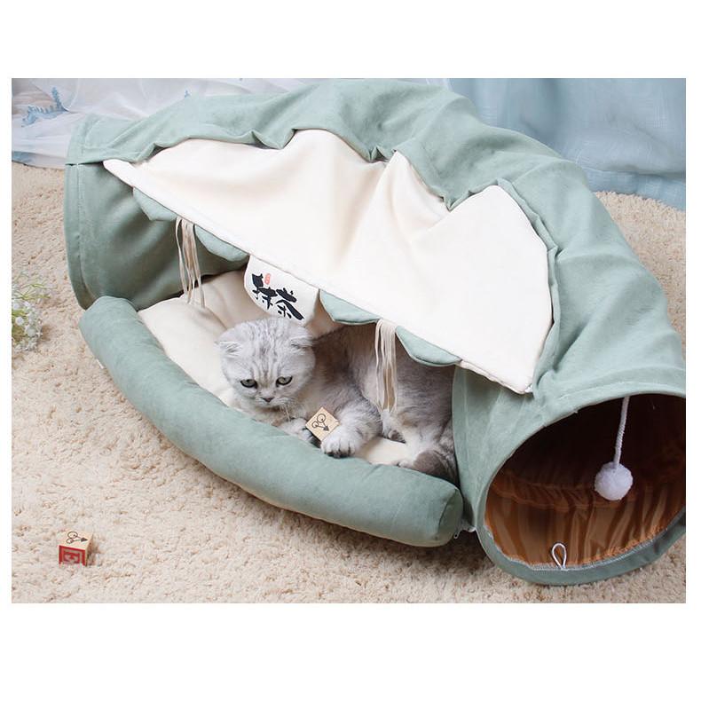 Matcha Cat Tunnel Bed – Foldable Café Series House - Image 9