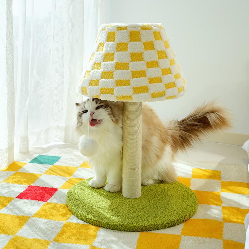 Table Lamp & Cedar Cat Scratching Post – Standing Board - Image 4
