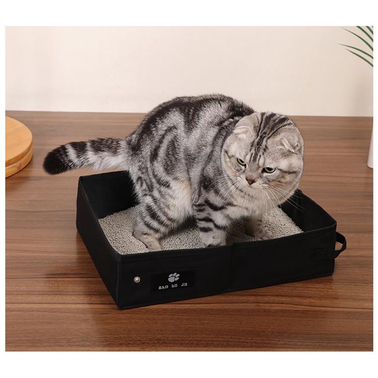 Foldable Oxford Cloth Litter Box – Waterproof Travel Tray - Image 5