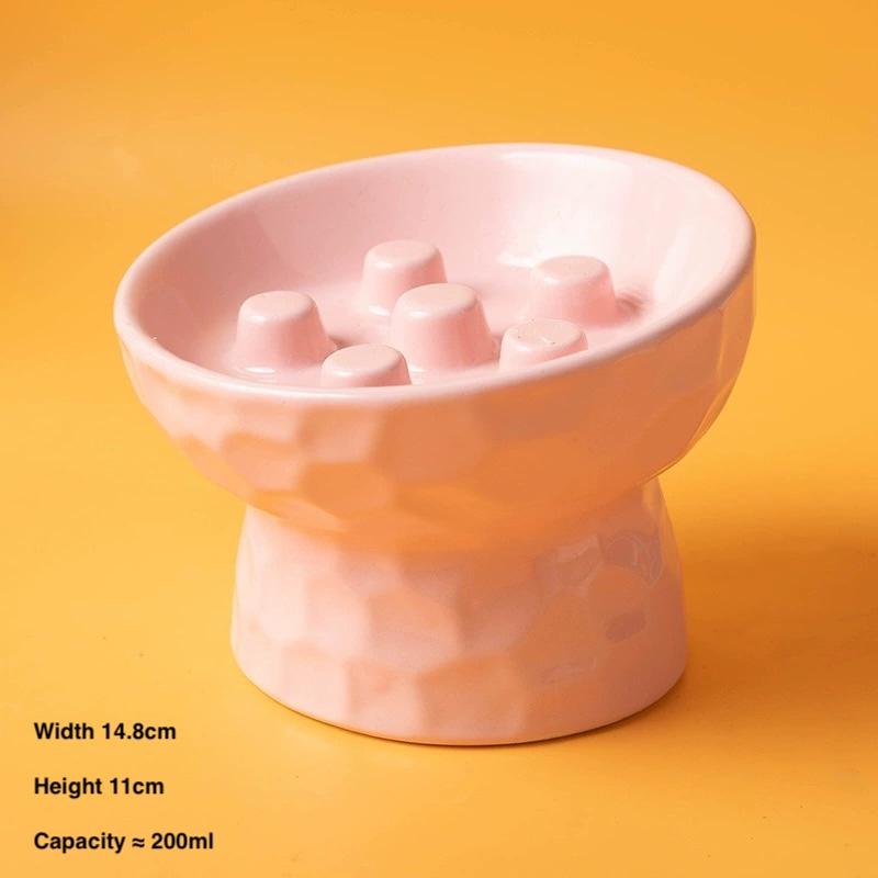 Stone Glaze Ceramic Cat Bowl – 4 Colours - Image 3