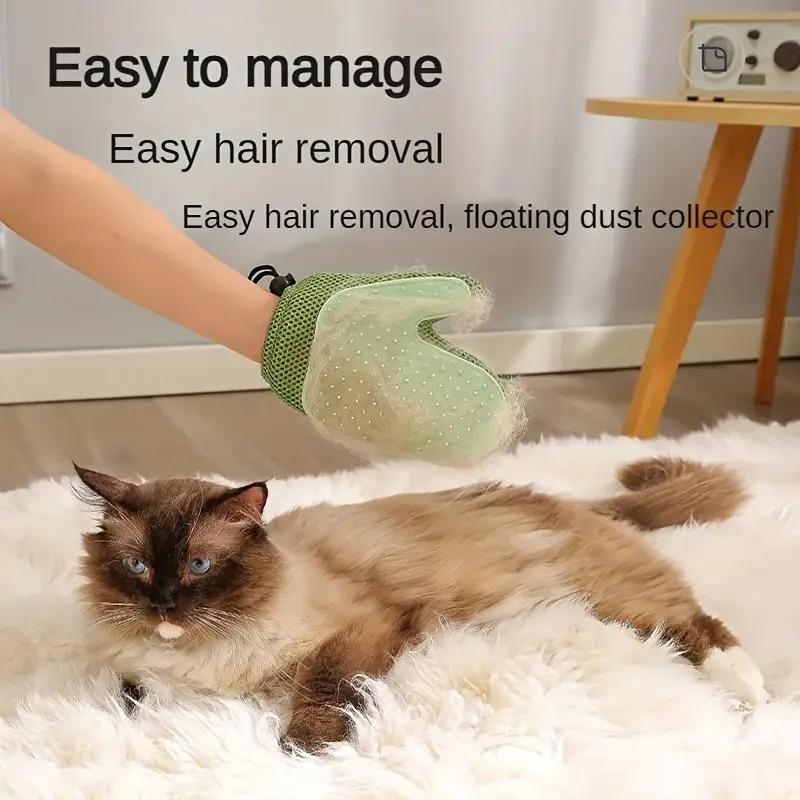 Pet Grooming Glove & Slicker Brush – Deshedding Mitt - Image 7