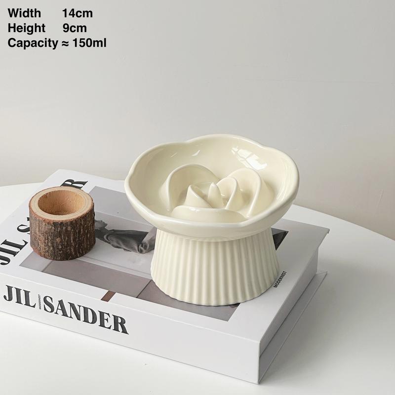Scalloped Ceramic Cat Bowl S3 – 4 Colours - Image 4