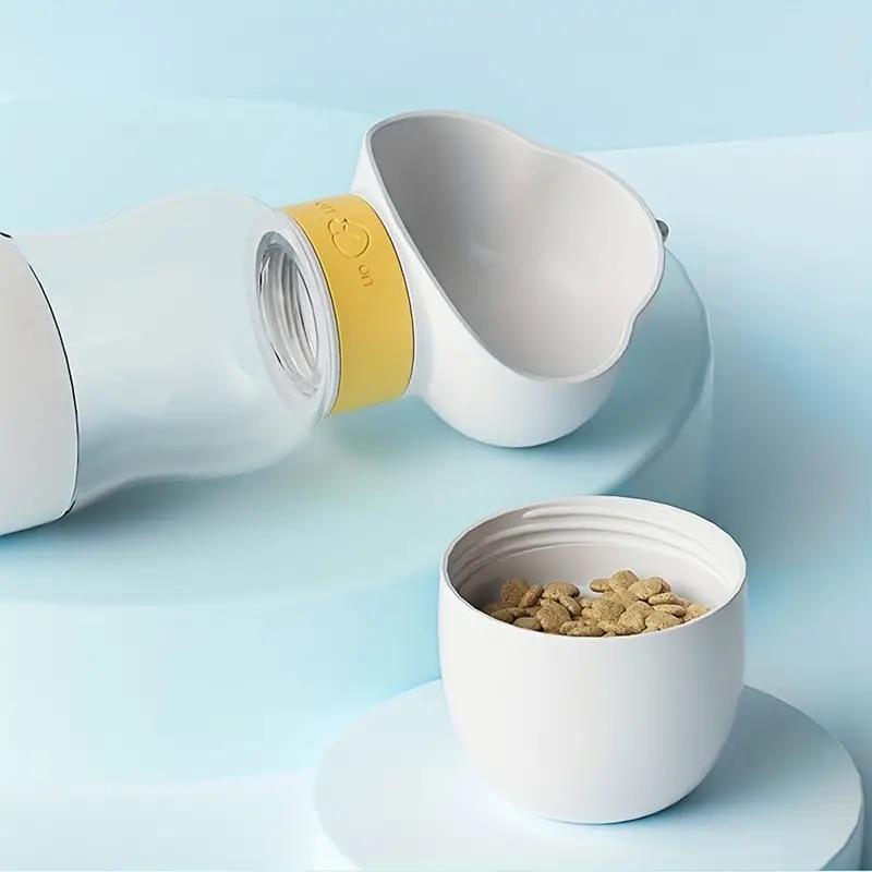 Botol Air Perjalanan Haiwan Peliharaan 2-dalam-1 – 350 ml + 200 ml Snek - Image 9