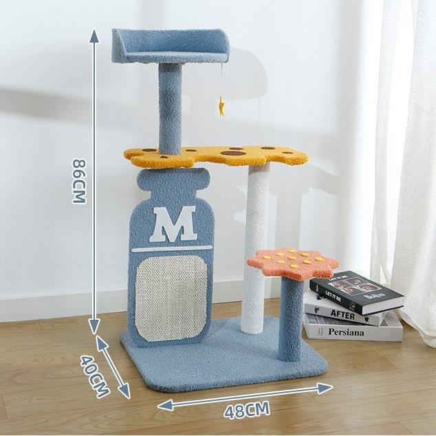 Menara Kucing Bunga – Rangka Panjat Sisal, 5 Reka Bentuk - Image 5