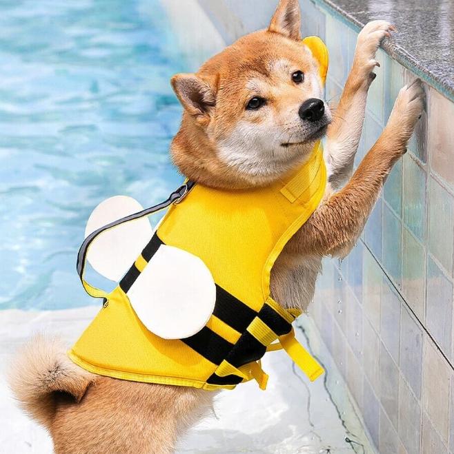 Jaket Keselamatan Anjing – Vest Apungan Reflektif dengan Pemegang