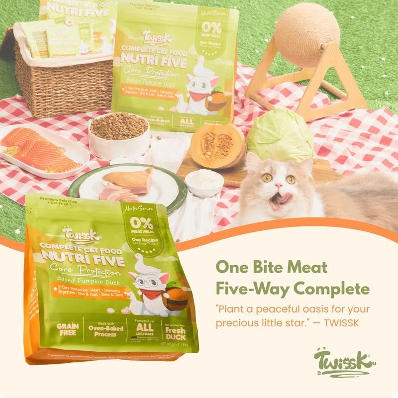 Makanan Kucing Twissk Trio Fusion – Itik, Ayam & Pear - Image 8