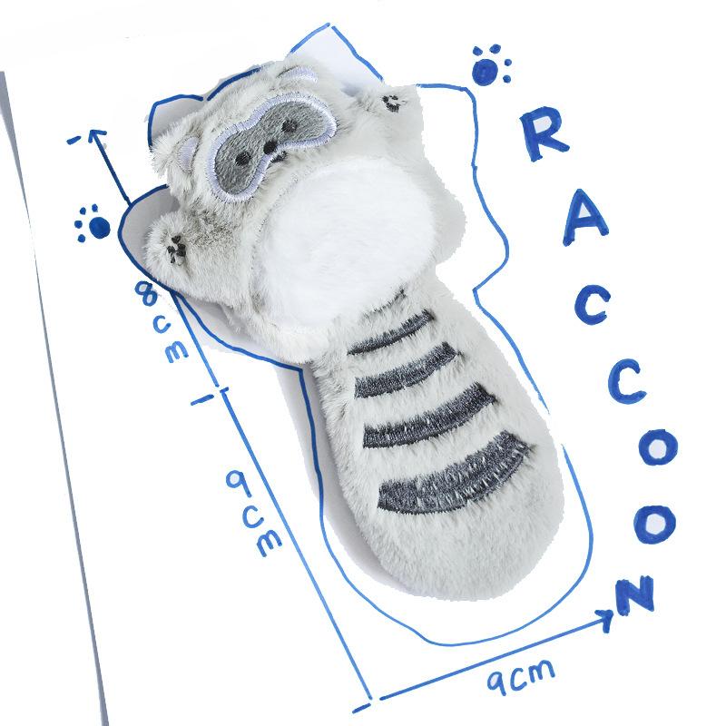 Mainan Anjing Plush Rata Raccoon & Sugar Glider