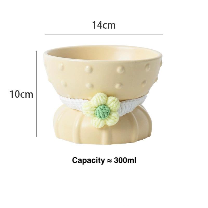 Mangkuk Seramik Kucing Kaktus – 300 ml, 4 Warna - Image 3