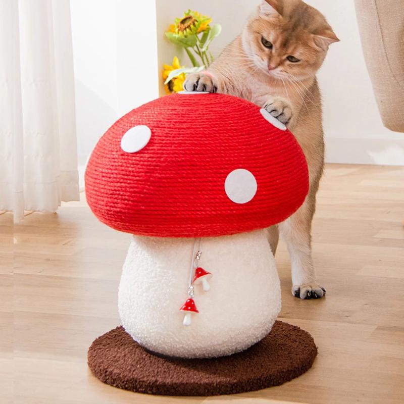 蘑菇猫爬架 – 剑麻猫抓柱树