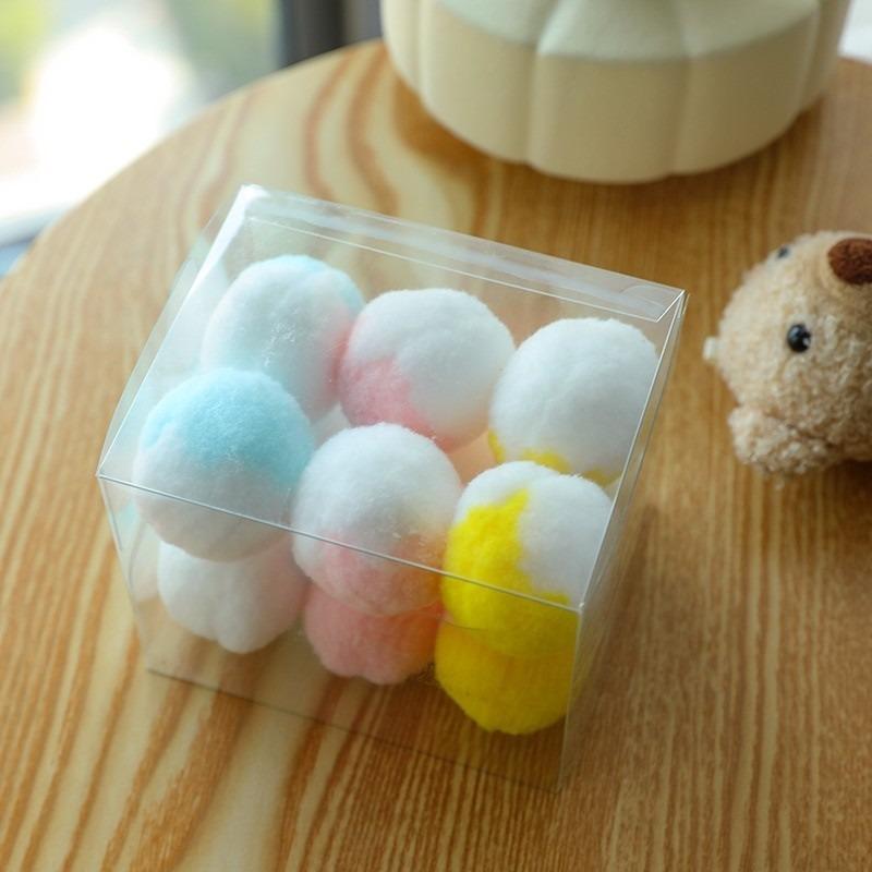 Bola Kucing Plush Pom-Pom – Mainan Melantun Senyap, Pek Nilai - Image 2
