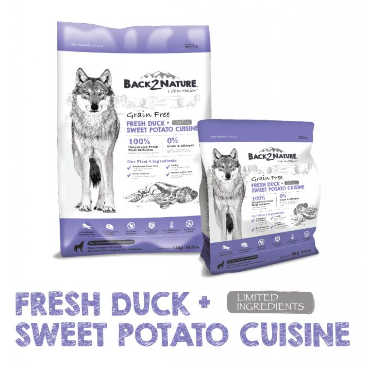 Makanan Anjing Kering Bebas Bijirin Back2Nature 11 kg – 5 Resipi - Image 10