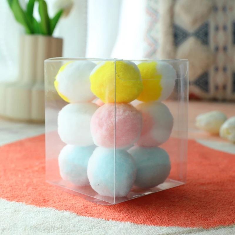 Bola Kucing Plush Pom-Pom – Mainan Melantun Senyap, Pek Nilai - Image 3